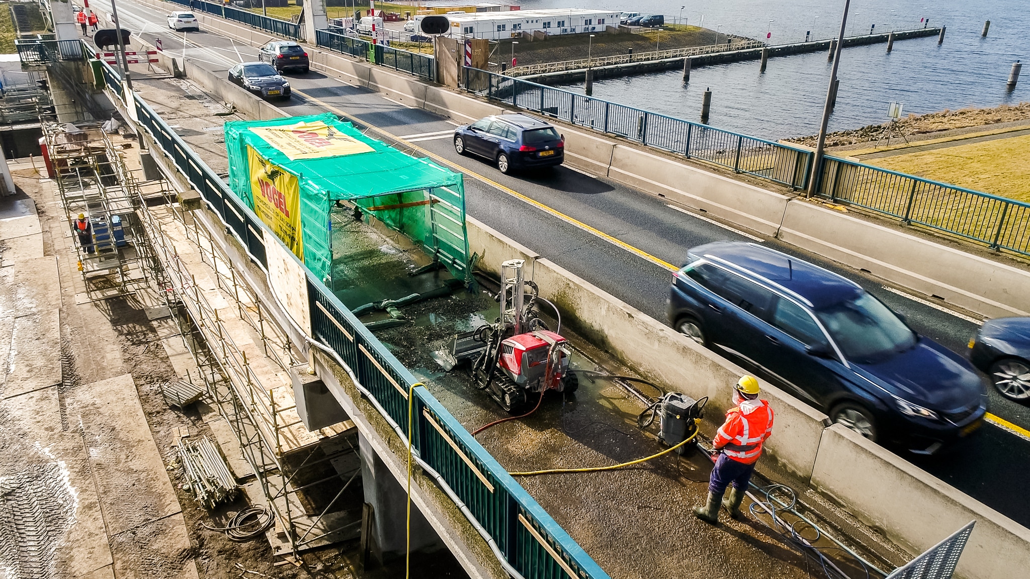 Hydrodemolition brugdek